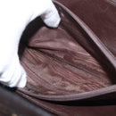 CELINE C Saluki Shoulder Bag Brown Gold Auth bs35956-29