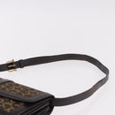CELINE C Saluki Shoulder Bag Brown Gold Auth bs35956-8