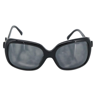 CHANEL Sunglasses Plastic Black Gold CC Auth bs35959 - 0