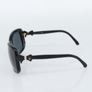 CHANEL Sunglasses Plastic Black Gold CC Auth bs35959-6