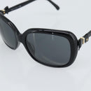 CHANEL Sunglasses Plastic Black Gold CC Auth bs35959-9
