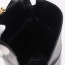 CELINE Shoulder Bag Leather Black Gold Auth bs35960V-18