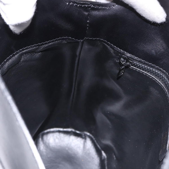 CELINE Shoulder Bag Leather Black Gold Auth bs35960V