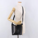 CELINE Shoulder Bag Leather Black Gold Auth bs35960V-23