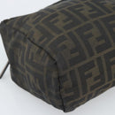 FENDI Zucca Canvas Hand Bag Brown Auth bs35961-15