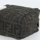 FENDI Zucca Canvas Hand Bag Brown Auth bs35961-16