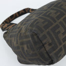 FENDI Zucca Canvas Hand Bag Brown Auth bs35961-17
