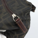 FENDI Zucca Canvas Hand Bag Brown Auth bs35961-10