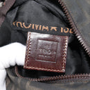FENDI Zucca Canvas Hand Bag Brown Auth bs35961-18
