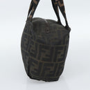 FENDI Zucca Canvas Hand Bag Brown Auth bs35961-4