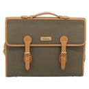 Burberrys Business Bag Canvas 2way Brown Gold Auth bs35965-2