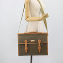 Burberrys Business Bag Canvas 2way Brown Gold Auth bs35965-26