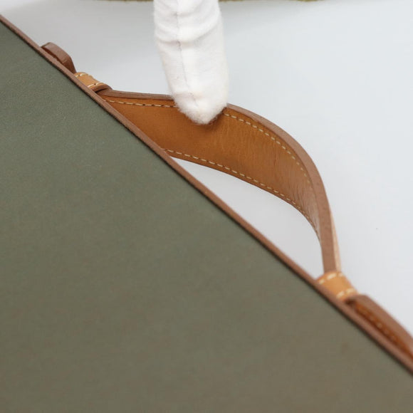 Burberrys Business Bag Canvas 2way Brown Gold Auth bs35965