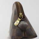 LOUIS VUITTON Damier Ebene Pochette Cosmetic PM Pouch N47516 LV Auth bs35970-8