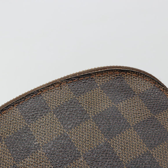 LOUIS VUITTON Damier Ebene Pochette Cosmetic PM Pouch N47516 LV Auth bs35970