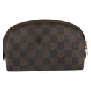 LOUIS VUITTON Damier Ebene Pochette Cosmetic PM Pouch N47516 LV Auth bs35970-2