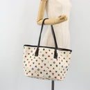 BALLY Tote Bag Leather PVC White Silver Auth bs35973A-22