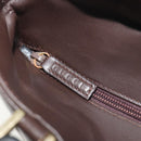 GUCCI Bamboo Hand Bag Leather Brown Gold 002 0505 Auth bs35974-14