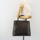 GUCCI Bamboo Hand Bag Leather Brown Gold 002 0505 Auth bs35974-22