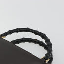 GUCCI Bamboo Hand Bag Leather Brown Gold 002 0505 Auth bs35974-8