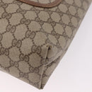 GUCCI GG Supreme Web Sherry Line Tote Bag PVC Beige 39 02 003 Auth bs35976-15