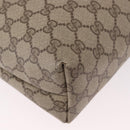 GUCCI GG Supreme Web Sherry Line Tote Bag PVC Beige 39 02 003 Auth bs35976-16