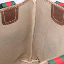 GUCCI GG Supreme Web Sherry Line Tote Bag PVC Beige 39 02 003 Auth bs35976-20