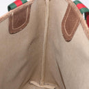 GUCCI GG Supreme Web Sherry Line Tote Bag PVC Beige 39 02 003 Auth bs35976-21