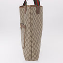 GUCCI GG Supreme Web Sherry Line Tote Bag PVC Beige 39 02 003 Auth bs35976-3