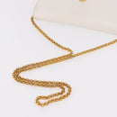 CELINE Chain Shoulder Bag Leather White Gold Auth bs35977-6