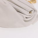 BOTTEGA VENETA Shoulder Bag Leather White Gold Auth bs35978V-11