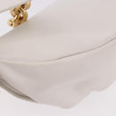 BOTTEGA VENETA Shoulder Bag Leather White Gold Auth bs35978V-12