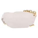 BOTTEGA VENETA Shoulder Bag Leather White Gold Auth bs35978V-3