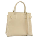 GUCCI Tote Bag Patent leather 2way Beige Gold 000 1118 0503 Auth bs35979-1