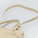 GUCCI Tote Bag Patent leather 2way Beige Gold 000 1118 0503 Auth bs35979-15