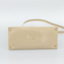 GUCCI Tote Bag Patent leather 2way Beige Gold 000 1118 0503 Auth bs35979-5