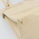 GUCCI Tote Bag Patent leather 2way Beige Gold 000 1118 0503 Auth bs35979-16