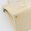GUCCI Tote Bag Patent leather 2way Beige Gold 000 1118 0503 Auth bs35979-18