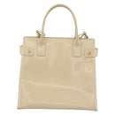 GUCCI Tote Bag Patent leather 2way Beige Gold 000 1118 0503 Auth bs35979-13