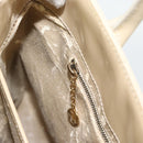 GUCCI Tote Bag Patent leather 2way Beige Gold 000 1118 0503 Auth bs35979-22