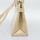 GUCCI Tote Bag Patent leather 2way Beige Gold 000 1118 0503 Auth bs35979-4
