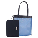 LOEWE Tote Bag Nylon Mesh Blue Silver Auth bs35980-1