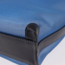 LOEWE Tote Bag Nylon Mesh Blue Silver Auth bs35980-14