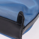 LOEWE Tote Bag Nylon Mesh Blue Silver Auth bs35980-16
