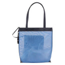 LOEWE Tote Bag Nylon Mesh Blue Silver Auth bs35980-13