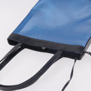 LOEWE Tote Bag Nylon Mesh Blue Silver Auth bs35980-6