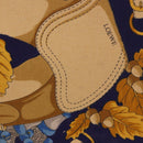 LOEWE Shoulder Bag Canvas Blue Gold Auth bs35981A-9