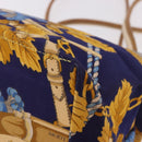 LOEWE Shoulder Bag Canvas Blue Gold Auth bs35981A-16