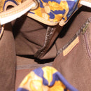 LOEWE Shoulder Bag Canvas Blue Gold Auth bs35981A-18