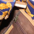 LOEWE Shoulder Bag Canvas Blue Gold Auth bs35981A-19